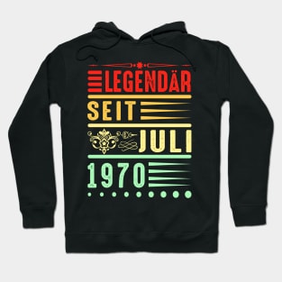 Legendär Seit Juli 1970 Geschenkidee Geburtstag Hoodie